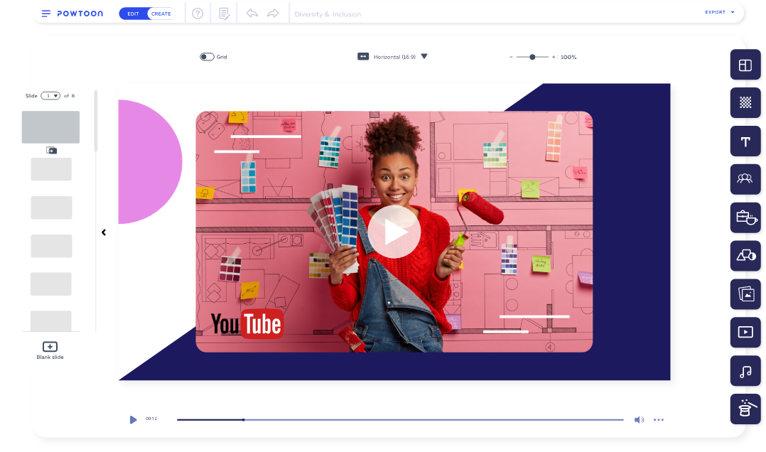 Intro & Outro Maker Powtoon